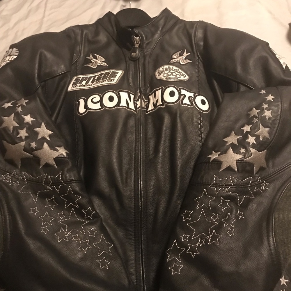Icon Plus Women’s Leather Motorcycle Jacket